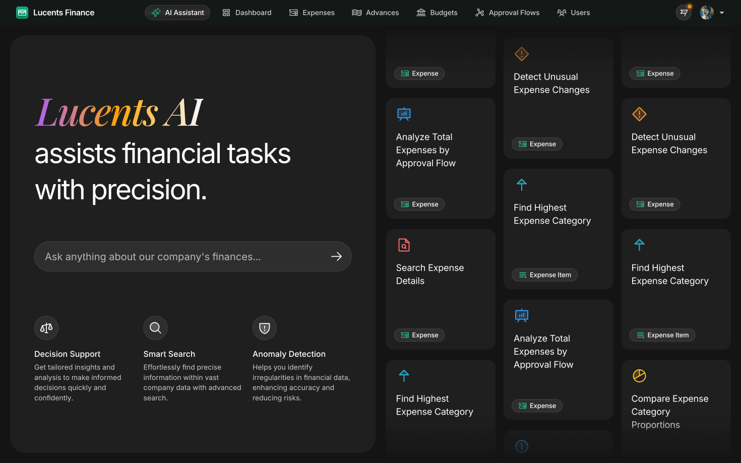 AI Assistant for Finance Managers